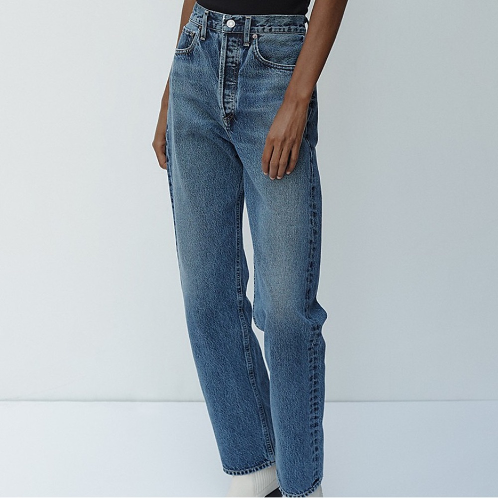 AGOLDE 90s Pinch Waist Straight Leg Jean in Navigate